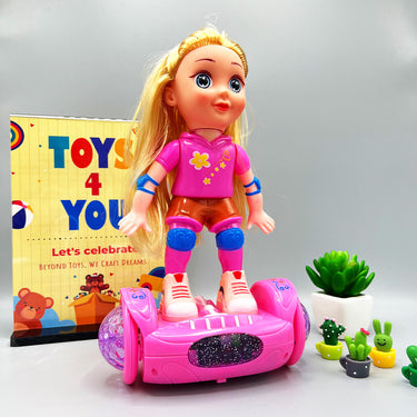 HOVERBOARD FASHION DOLL WITH FLASHING LIGHTS AND MUSIC